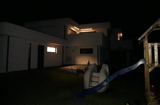 Beleuchtung an einem Haus